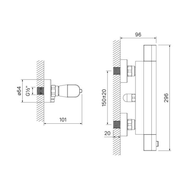 Смеситель для душа IDDIS Uniterm (UNISB00i75)